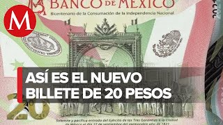 Así es el billete de 20 pesos conmemorativo del Bicentenario de la Independencia [upl. by Deanne]