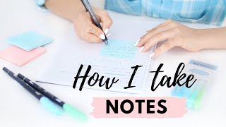 How I Take Notes  10 Effective Note Taking Tips amp Methods 📝 [upl. by Hakeem]