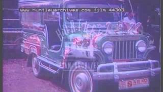 Philippines Jeepneys 1970  Film 94553 [upl. by Aura]