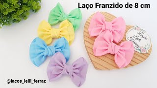 Laço Franzido de 8 cm Parzinho e Kit [upl. by Ahsian34]