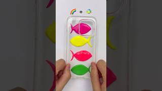 Rainbow Fish🌈🐠 satisfying fish rainbow oddlysatisfying art iphone rainbowcolors smash diy [upl. by Ozkum]