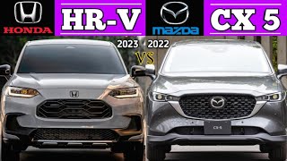 HONDA HRV 2023 vs MAZDA CX5 2022  compact suv [upl. by Andris922]