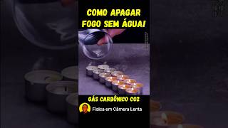 Como Apagar Fogo com Gás Carbônico Caseiro Experimento com Bicarbonato e Água [upl. by Bostow]