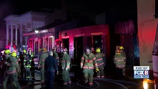 NOFD responds to fire in French Quarter on Dauphine Street [upl. by Cohen]