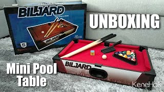 Mini Pool Table Unboxing 2  KeneHok [upl. by Aihsit180]