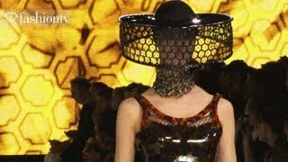 First Look  Alexander McQueen SpringSummer 2013 ft Salma Hayek  Paris Fashion Week  FashionTV [upl. by Tteraj]