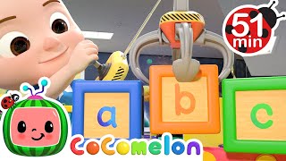 ABC Song with Building Blocks  CoComelon  Kids Cartoons amp Nursery Rhymes  Moonbug Kids [upl. by Binnie100]