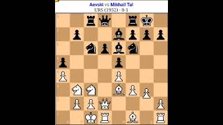 Aevski vs Mikhail Tal Tal chess game Tal best secrfice the pieces taltalchess viralshorts [upl. by Aipotu]