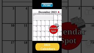 2023 Calendars  Printable January  December Monthly Calendars [upl. by Eissen]