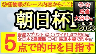 【朝日杯フューチュリティステークス2023】◎今までのレース内容が怪物クラスで底が見えないあの馬を信頼！ [upl. by Eocsor]