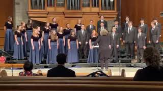 Cypress Ranch Chamber Choir  Madrigal Festival  Second Song [upl. by Tobi]