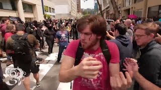 Berkeley Footage shows Ulock beating at rally for Donald Trump [upl. by Fenn]