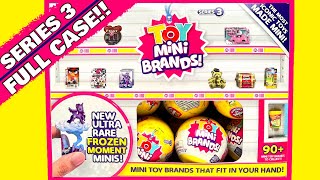 UNBOXING FULL CASE TOY MINI BRANDS SERIES 3 amp COLLECTORS CASE Zuru 5 Surprise Blind Bag Opening [upl. by Ilario]