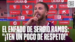 Sergio Ramos y su enfado viral con un aficionado quotCállate ya y respeta a la gentequot [upl. by Yolanthe]