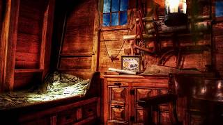 AmbienceASMR Ship Captains Cabin on Rainy Night 16th Century Spanish Galleon 5 Hours [upl. by Rush380]