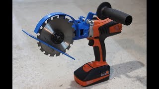 Sega circolare fai da te quotDrill hackquot homemade circular saw [upl. by Edaw]