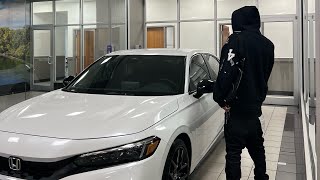 buying my first car new vlog honda civic sport hatchback 2024 amp where life at [upl. by Nylannej]