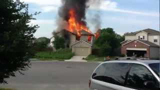 House Fire on Sunbird Lake  4102012 [upl. by Ahsaenat826]