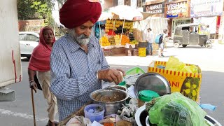 Sardar Ji Chole Kulche Wale At Rehari Colony  Jammu food tour Indian food [upl. by Einahpad740]