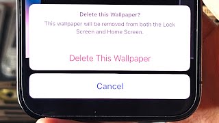 How To Delete Wallpaper on Lock Screen iPhone iOS 17 [upl. by Dlanar]