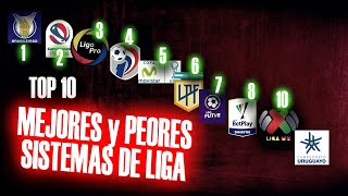 TOP 10 Mejores y peores SISTEMAS de liga en Sudamérica y México 2023 [upl. by Mose]