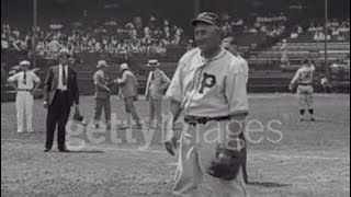 Honus Wagner Warming Up With Cy Young 1933 [upl. by Fantasia]