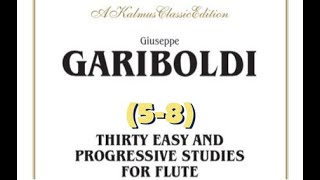 G Gariboldi 30 Easy and Progressive Studies for Flute 58 [upl. by Ahsimit223]