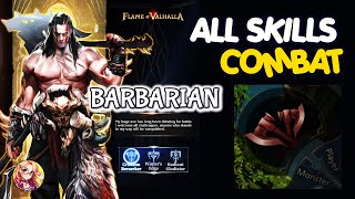 Flame of Valhalla  BARBARIAN Skill Presentation  Combat Android iOS [upl. by Ylek43]