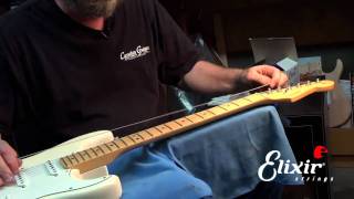 How to Restring your Stratocaster with John Carruthers  ELIXIR Strings [upl. by Ahsinet]