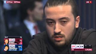 Huge Bluff Fail in Battle for €562000 and the EPT Dublin Crown  PokerStars [upl. by Alben]