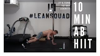 Intense 10 minute Ab and Cardio HITT to burn fat [upl. by Aliwt370]