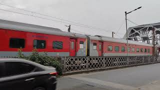 Sealdah Rajdhani Express Passing by Bally Bridge 🌉 [upl. by Nylazor556]