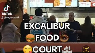 EXCALIBUR FOOD COURT VEGAS 100 shortsfeed food [upl. by Reaht382]