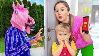 Whos At the Door  More Kids Videos by Diana and Roma Family [upl. by Gearalt]