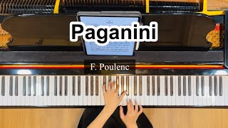 Paganiniin eb minorF Poulenc piano accompaniment [upl. by Nedah]