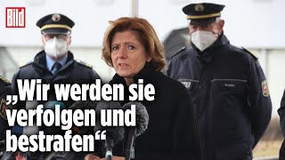 Auf Gedenkfeier Malu Dreyer zum brutalen Polizistenmord [upl. by Whitby]