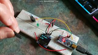 Arduino Nano Hall Effect Magnetic Sensor displaying Hall values on a OLED display [upl. by Duggan549]