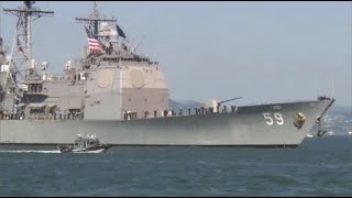 San Francisco Fleet Week Parade of Ships [upl. by Oznola451]