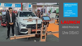 LAUNCH ADAS product live demo in AMKLAutomechanika KL 2024 exhibition [upl. by Ellinet]