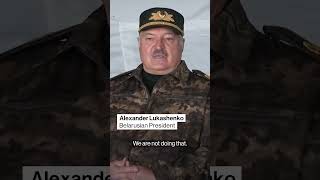 Lukashenko Belarus Will Proactively Defend Border With Ukraine [upl. by Arnelle115]