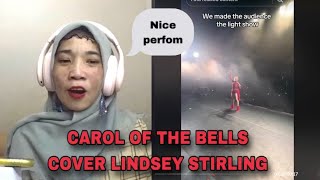 Carol of The Bells Lindsey Stirling  American got talent REACTION [upl. by Ssac]