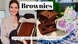 SWEET POTATO BROWNIES  Bake with me  Beate Myburgh [upl. by Braynard]