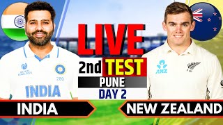 India vs New Zealand 2nd Test Day 2  IND vs NZ Live Match Today  Live Cricket Match Today [upl. by Adnirual]