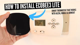 How To Install Ecobee3 Lite Smart Thermostat [upl. by Welcy]