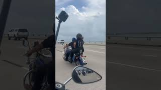 Lone Star really galveston 2024 bikelifehouston forevertwowheels harleydavidson bikers [upl. by Aikehs]