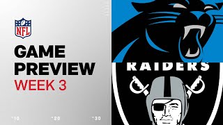 Carolina Panthers vs Las Vegas Raiders  2024 Week 3 Game Preview [upl. by Aneala]