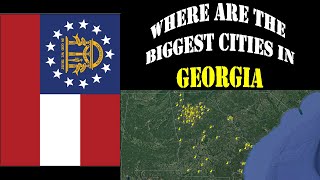 Georgia Top 100 Cities  2024 Population Estimates [upl. by Eelannej]