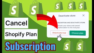 how to cancel Shopify subscription [upl. by Greenleaf]