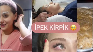 İPEK KİRPİK YAPTIRDIM👀KAŞLARIMI AÇALIM✨ANNEMDEN TİRİT TARİFİ 🤪vlogmas23 [upl. by Modie]