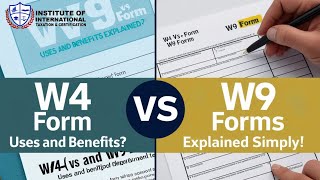 What Are W4 and W9 Foam Uses and Benefits Explained  Most Asked CPA Interview Question  Us Tax [upl. by Ardnaek]